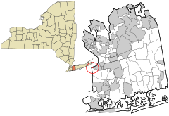 Nassau County New York incorporated and unincorporated areas Bellerose Terrace highlighted.svg