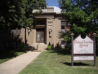 Peabody Township Carnegie Library in Peabody, Kansas.jpg