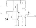 Puerta OR con transistores