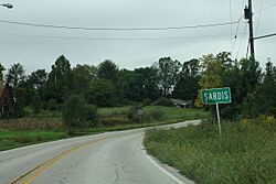 US62 West - Sardis KY Sign (31368121218).jpg