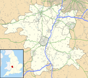 Evesham ubicada en Worcestershire