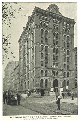 Archivo:(King1893NYC) pg617 THE EVENING POST AND THE NATION, EVENING POST BUILDING