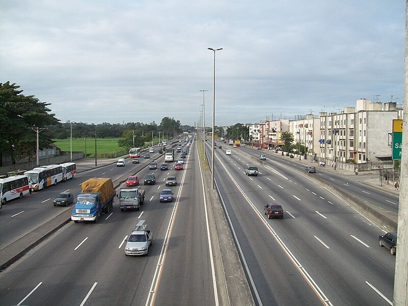 Avenida Brasil Rio Aerial View