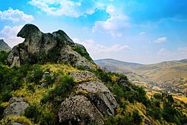 Cabeza de Condor rock overlooking Ocra