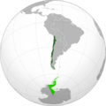 Chile (orthographic projection)