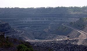 Una mina de carbón en Bihar, India.