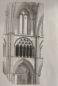 Archivo:D0113-Triforio Catedral Burgos antes intervencion Juan de Colonia segun Street