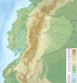 Ecuador relief location map