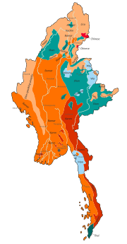 Archivo:Ethnolinguistic map of Burma 1972 en