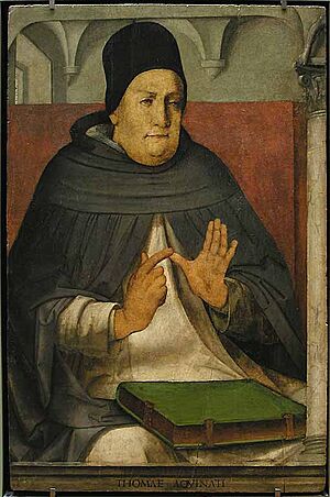 Archivo:Giusto di gand e pedro berruguete, san tommaso d'aquino