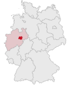 Lage des Kreises Soest in Deutschland