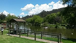 Archivo:Laguna del parque El Paraíso, Cuenca - Ecuador
