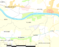 Map commune FR insee code 33169