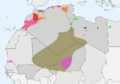 Map of Berber languages