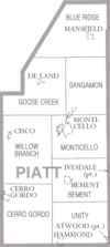 Archivo:Map of Piatt County Illinois