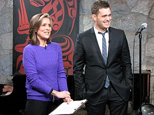 Archivo:Michael Buble and Meredith Vieira
