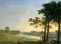 Richard Wilson - View of Syon House across the Thames near Kew Gardens - WGA25773