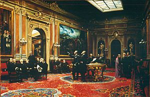 Archivo:Salón de Conferencias del Senado en 1904