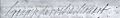 Signature of Françoise de Rochechouart, better known as Madame de Montespan