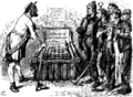 The Modern Bed of Procustes - Punch cartoon - Project Gutenberg eText 13961