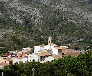 Vista de Benitaia i Benissivà, la Vall de Gallinera.JPG