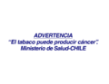 Advertencia tabaco Chile
