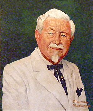 Archivo:Col. Harland Sanders' Portrait Commissioned by Winston L. Shelton
