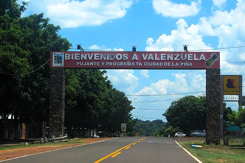 Entrada al municipio de Valenzuela