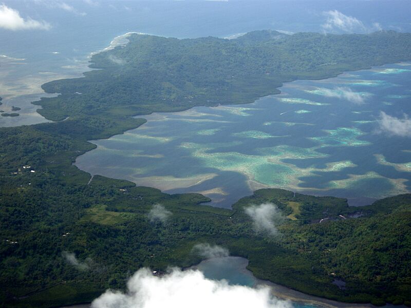 Faichuk islands aerial view