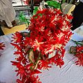 Flores rojas de papel