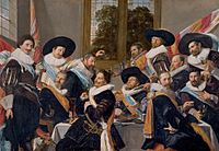 Frans Hals - Banquet of the Officers of the St Hadrian Civic Guard Company - WGA11092
