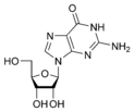 Estructura química de guanosina