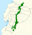 Galbula pastazae map