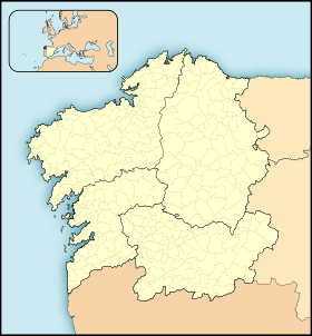 Laguna y arenal de Valdoviño ubicada en Galicia