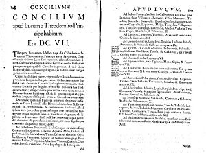 Archivo:LOAISA (1593) - Concilium apud Lucum