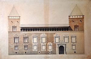 Archivo:MUHBA Casa Gralla, dibuix de Joan Fatjó 1889-1890
