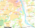 Map commune FR insee code 33550