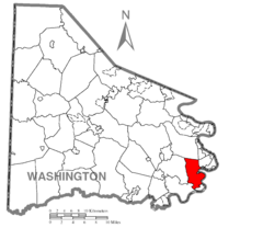 Map of California, Washington County, Pennsylvania Highlighted.png