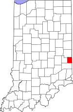 Map of Indiana highlighting Union County.svg