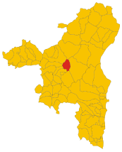 Map of comune of Mamoiada (province of Nuoro, region Sardinia, Italy) - 2016.svg