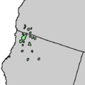 Picea breweriana range map 5