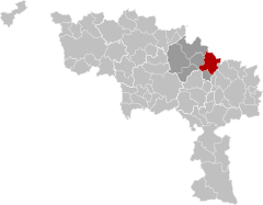 Seneffe Hainaut Belgium Map.svg