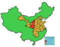 Shaanxi 1556 earthquake map of provinces