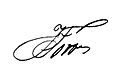 Signature of Fermín Toro