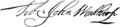 Signature of Fitz-John Winthrop (1637–1707)