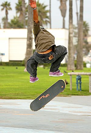 Archivo:Skateboarder in the air