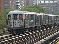 Subway train 125th
