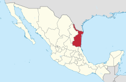 Tamaulipas in Mexico (location map scheme).svg