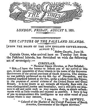 The Times - Argentine Capture of the Falkland Islands 1821.jpg