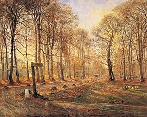 Archivo:Theodor Philipsen - A Late Autumn Day in Dyrehaven, Sunshine